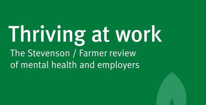 Workplace Mental Health In The Spotlight Thriving At Work Review 